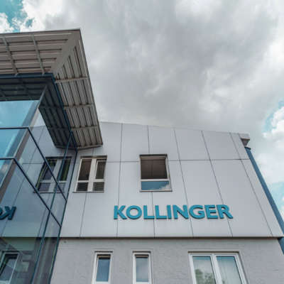 Detailbild des CB Kollinger Hauptgebäudes.